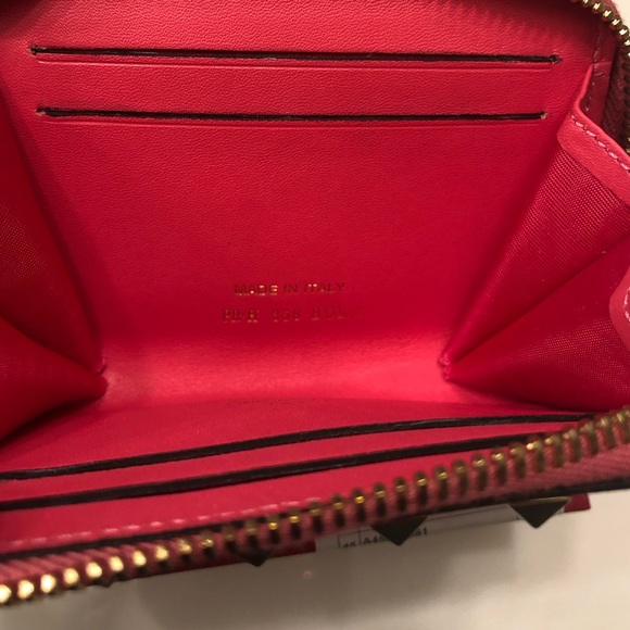 Valentino Zipper Card Coin Wallet - Picture 3 of 10